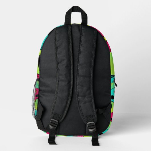 Skull Pattern Backpack プリントバックパック (裏面)