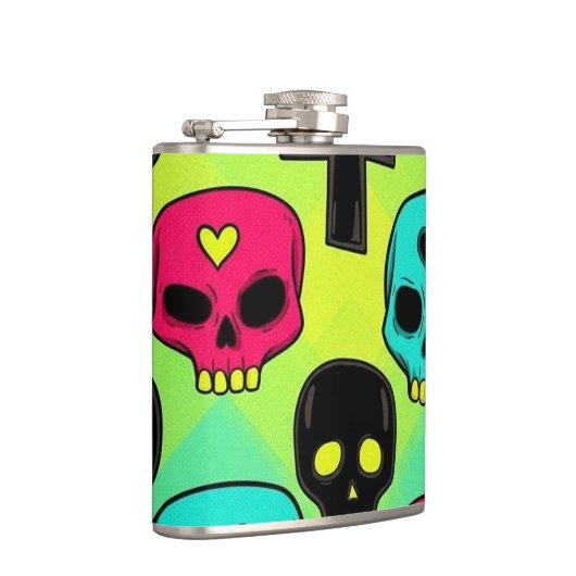 Skull Pattern Flask フラスク (右)