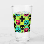 Skull Pattern Glass Cup タンブラーグラス (裏面)