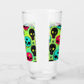 Skull Pattern Glass Cup タンブラーグラス (左)