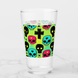 Skull Pattern Glass Cup タンブラーグラス