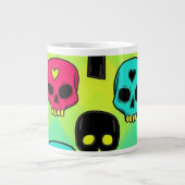 Skull Pattern Jumbo Specialty Mug ジャンボコーヒーマグカップ (正面)