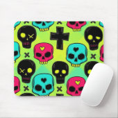 Skull Pattern Mousepad マウスパッド (マウス)