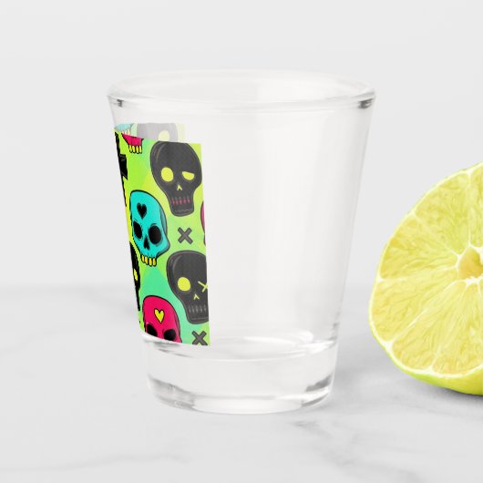 Skull Pattern Shot glass ショットグラス (右)