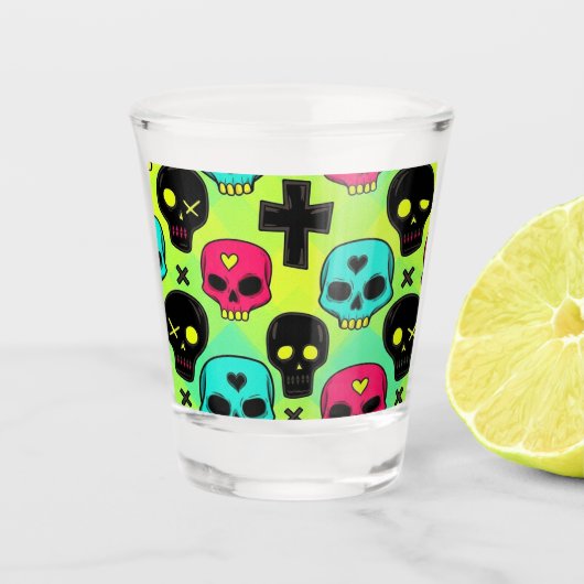 Skull Pattern Shot glass ショットグラス (正面)