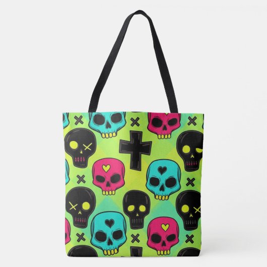 Skull Pattern Tote Bag トートバッグ (正面)