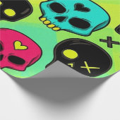 Skull Pattern Wrapping Paper ラッピングペーパー (角)