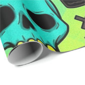 Skull Pattern Wrapping Paper ラッピングペーパー (ロールコーナー)