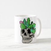 Skull Plant  Cute Garden Doll Planters Funny Garde コーヒーマグカップ (正面右)