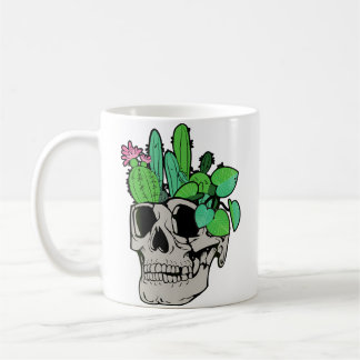 Skull Plant  Cute Garden Doll Planters Funny Garde コーヒーマグカップ