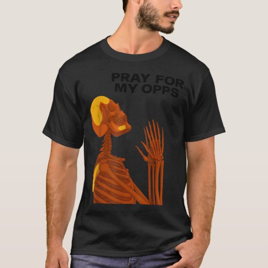 Skull Pray For My Opps 2026  Tシャツ (正面)