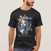 Skull Queen & Dice – EGOSKILL Design Tシャツ (正面)