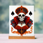 Skull Queen of Spades アクリルサイン (ニュートラル)