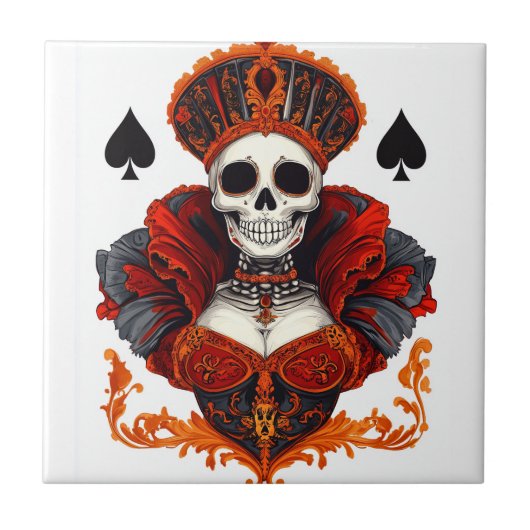 Skull Queen of Spades タイル (正面)