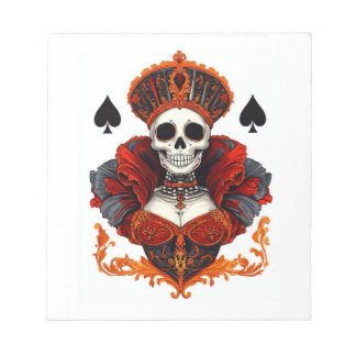 Skull Queen of Spades ノートパッド