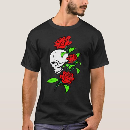 SKULL ROSE Tシャツ (正面)