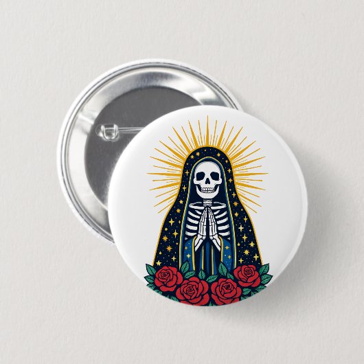 Skull Saint 缶バッジ (正面&裏面)