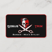 Skull Scissor Modern Barber Shop 名刺 (正面)