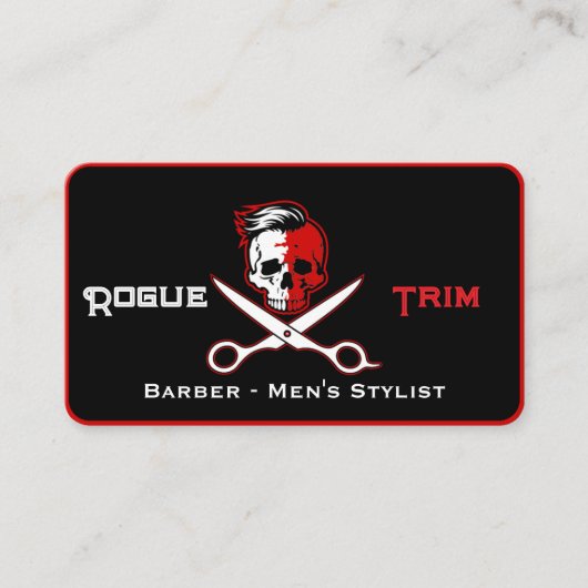 Skull Scissor Modern Barber Shop 名刺 (正面)