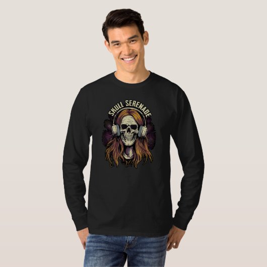 Skull Serenade  For Music and Skull Fans Tシャツ (正面フル)