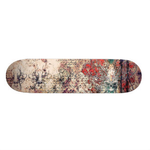 skull skateboard deck スケートボード