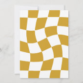 Skull Skeleton Bad to the Bone 2nd Birthday 招待状 (裏面)