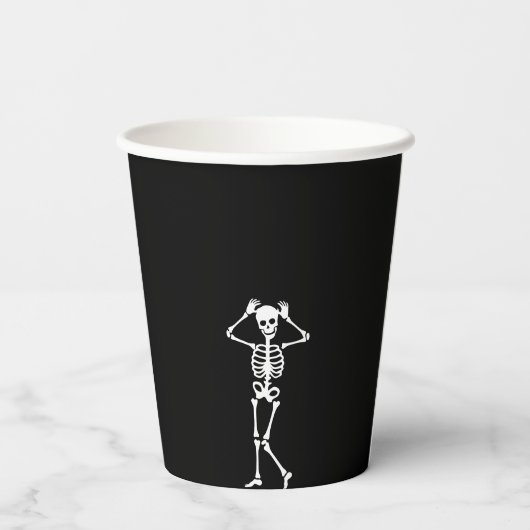 Skull Skeleton Bad to the Bone 2nd Birthday 紙コップ (裏面)