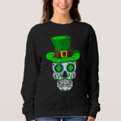 Skull St Patricks Day Irish Saint Patricks Day of スウェットシャツ (正面)