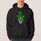 Skull St Patricks Day Irish Saint Patricks Day of  パーカ (正面)