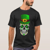 Skull St Patricks Day Irish Saint Patricks Day of  Tシャツ (正面)