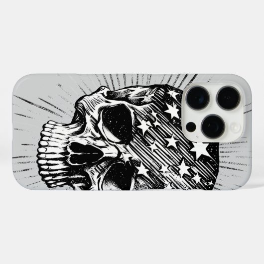 Skull & Stars II Case-Mate iPhoneケース (裏面 (横))