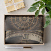 Skull Steampunk with clock tissue paper v4 薄葉紙 (ギフト)