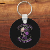 Skull They Whispered To Her You Can't With Stand T キーホルダー (正面)