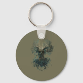 Skull Tree Surreal Dark Nature キーホルダー