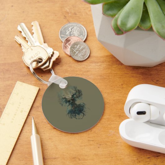 Skull Tree Surreal Dark Nature キーホルダー (デスク)