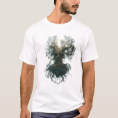Skull Tree Surreal Dark Nature Tシャツ (正面)