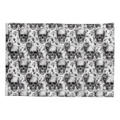 Skull Vintage Boho Tribal Macrame Bohemian 枕カバー (裏面-左)