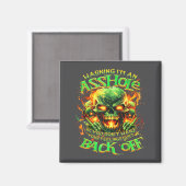 Skull Warning I'm An-if You Don't Want Your Feelin マグネット (正面/裏面)