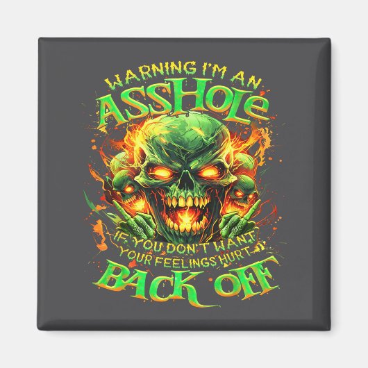 Skull Warning I'm An-if You Don't Want Your Feelin マグネット (正面)