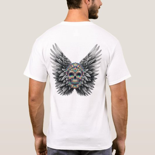 Skull & Wings Tシャツ (裏面)