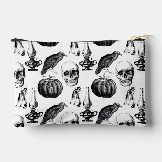 Skull & Witch Zipper Pouch アクセサリーポーチ (裏面)