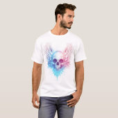 Skull with Angel Wings Tシャツ (正面フル)