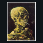 Skull with Burning Cigarette, Van Gogh ポスター<br><div class="desc">Skull with Burning Cigarette,  Winter 1885-1886 Vincent Van Gogh (1853-1890) This painting done in the impressionist style by Van Gogh is of a skull and bones of the upper shoulders of a human.  In the skulls mouth is a burning cigarette.  The painting is done on a black background.</div>