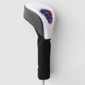 Skull with Crown of Thorns ゴルフヘッドカバー (アングル)