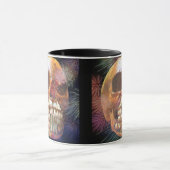 Skull with fireworks マグカップ (中央)