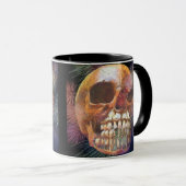 Skull with fireworks マグカップ (正面右)