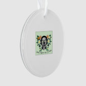 Skull With Flowers Until Death Do Us Part Classic オーナメント (正面)