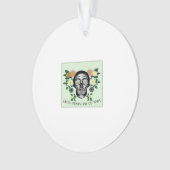 Skull With Flowers Until Death Do Us Part Classic オーナメント (正面)