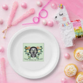 Skull With Flowers Until Death Do Us Part Classic ペーパープレート (パーティー)