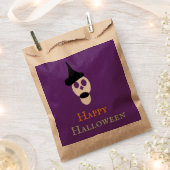 Skull with Hat Favor Bag フェイバーバッグ (クリップ留めされた状態)